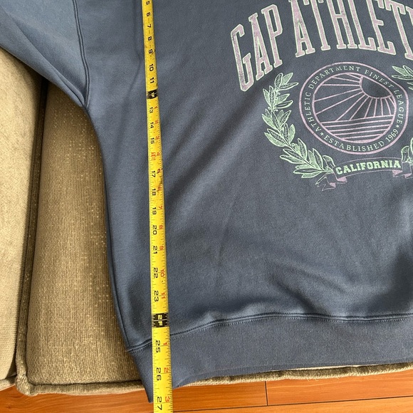 Gap Blue Oversized Cozy Preppy Sweatshirt Size XXL - Picture 8 of 8